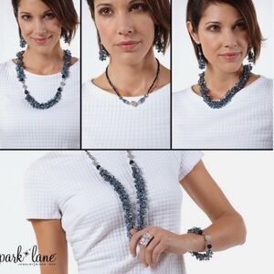 Park Lane Blue GLACIER Beaded Necklace 2-in-1 Magnetic Necklace